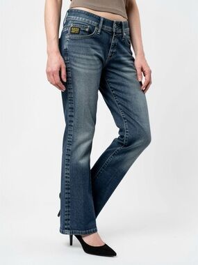 G-STAR RAW BOOTCUT JEANS MEDIUM WASH DENIM WOMENS 28